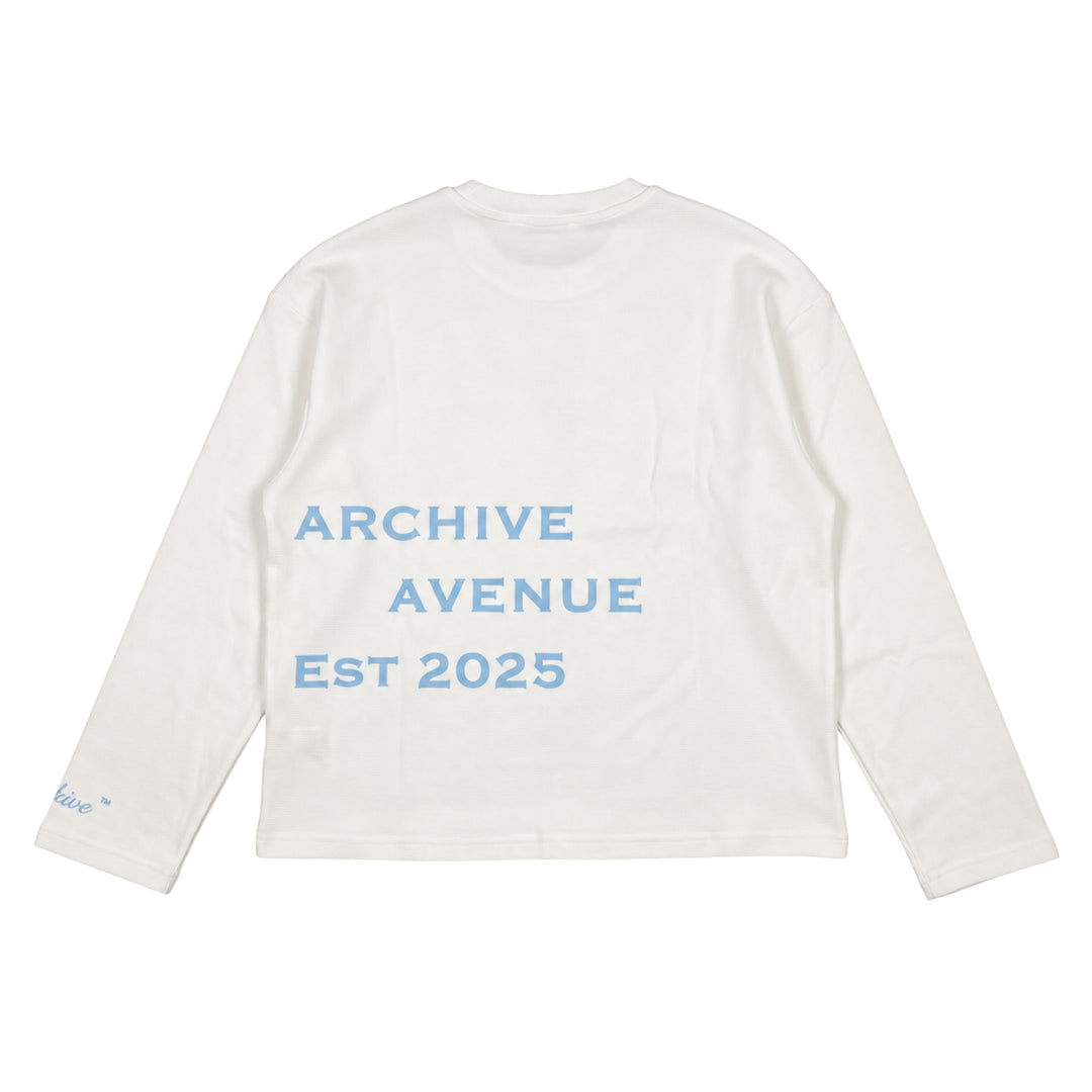 WAFLLE LONG-SLEEVE | White