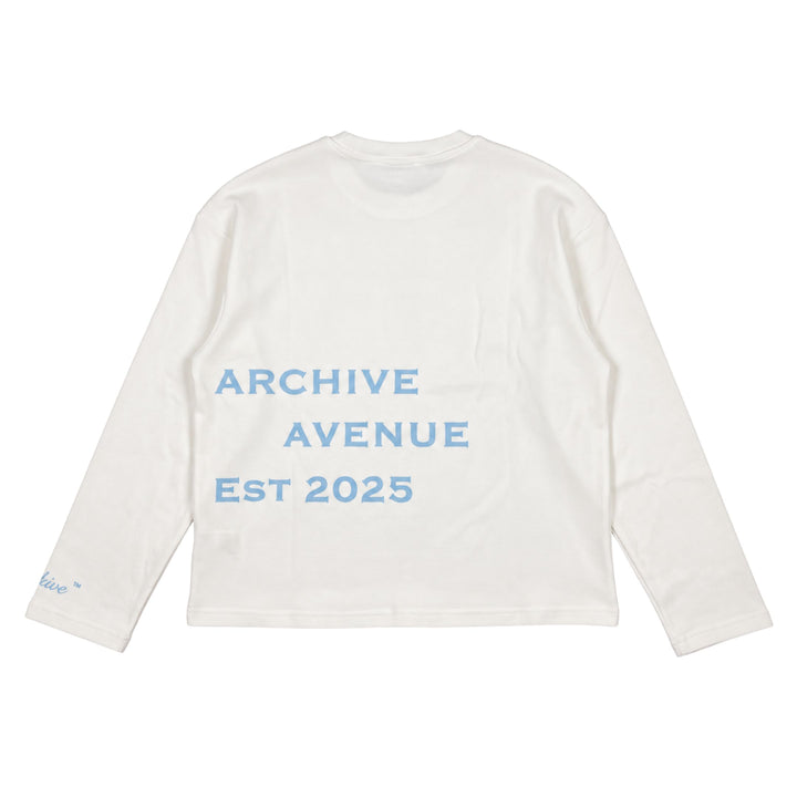 WAFLLE LONG-SLEEVE | White