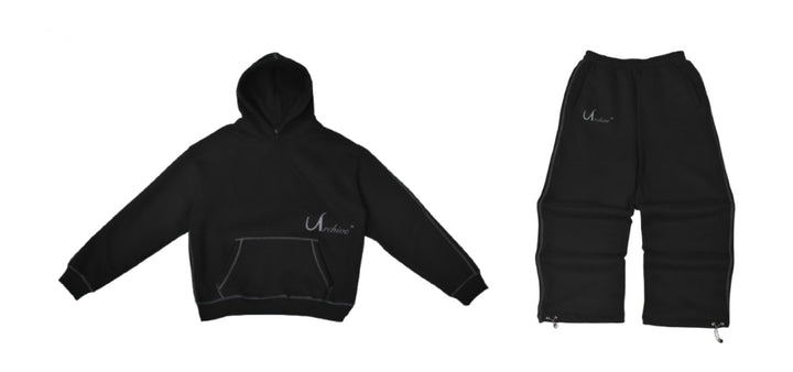 BAGGY SWEATS SET | Black