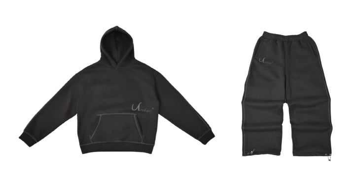 BAGGY SWEATS SET | Charcoal